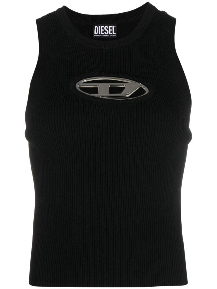 Diesel M-Onerva logo-plaque tank top - Black Cover