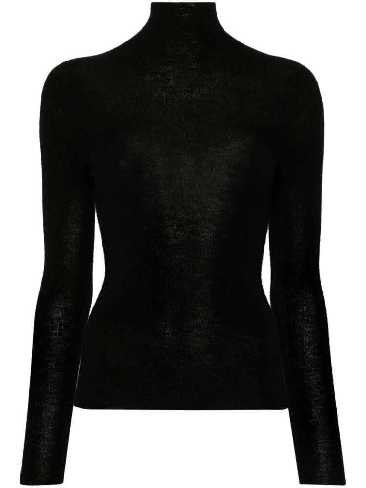 Eric Bompard seamless turtleneck sweater - Black Cover