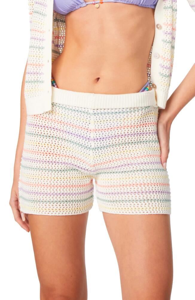 Capittana Maya Stripe Cover-Up Shorts in Multicolor Cover