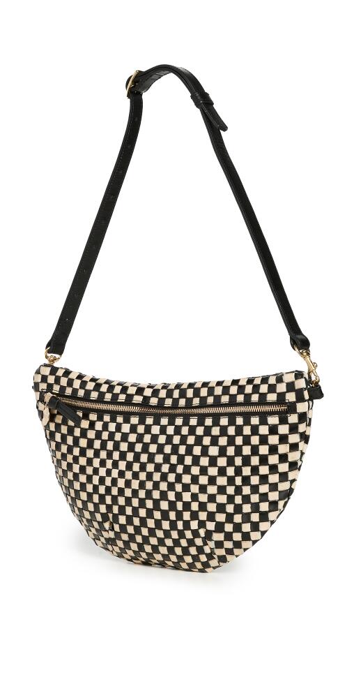 Clare V. Grande Fanny Bag Black/Cream Check Cover