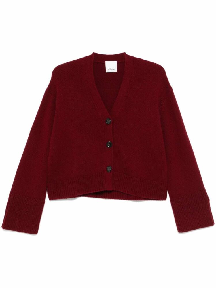 Allude cashmere V-neck cardigan - Red Cover