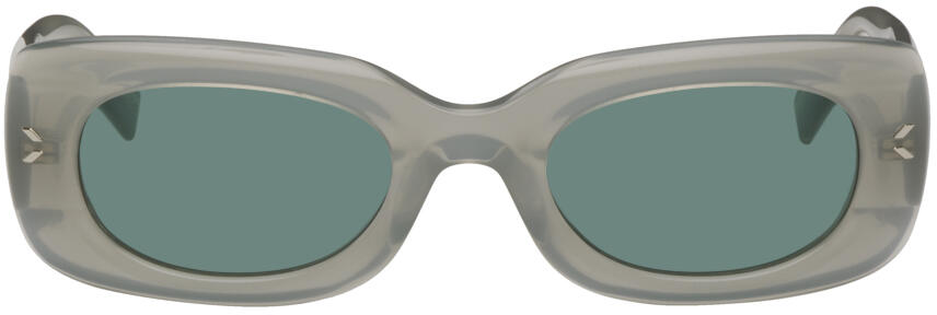 MCQ Green Rectangular Sunglasses Cover