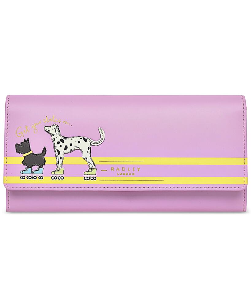 Radley London Get Your Skates On Large Leather Flapover Wallet - Sugar Pink Cover