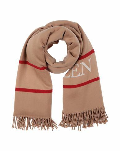 Alexander Mcqueen Man Scarf Sand Wool, Cashmere Cover