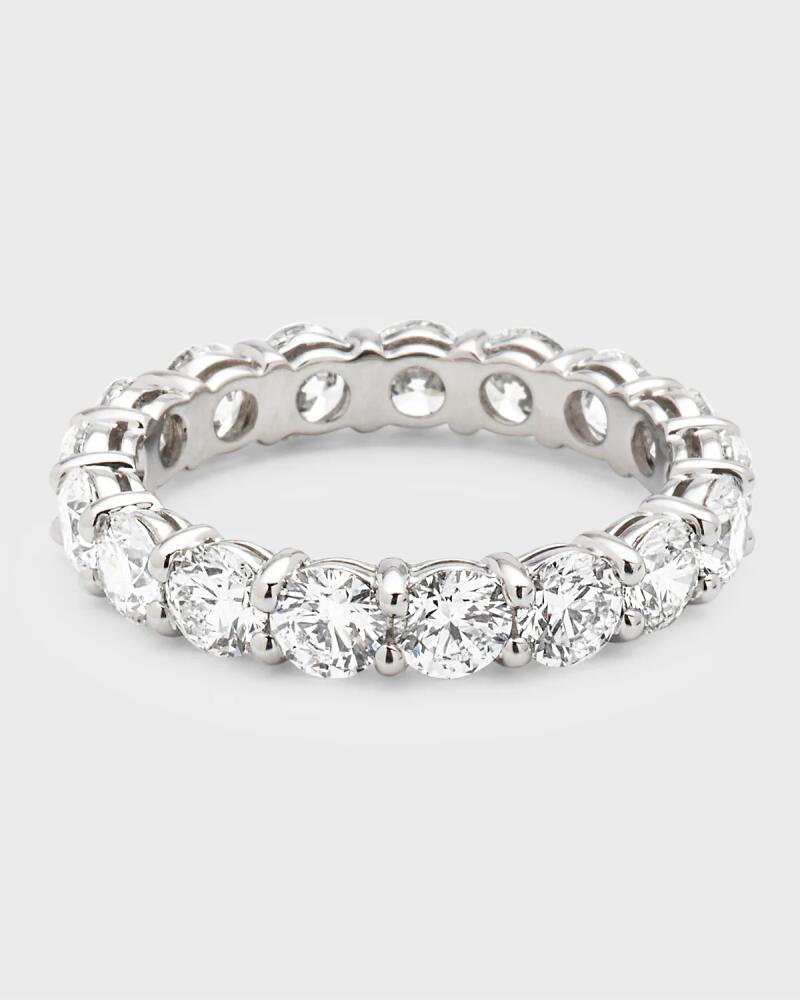 Neiman Marcus Diamonds Platinum Round Diamond Eternity Ring, Size 6 3/4, 3.57tcw Cover