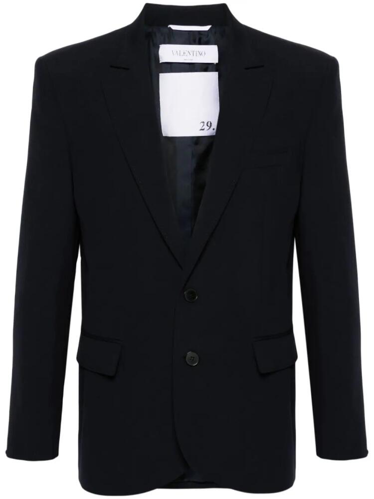 Valentino Garavani notched-lapels single-breasted blazer - Blue Cover