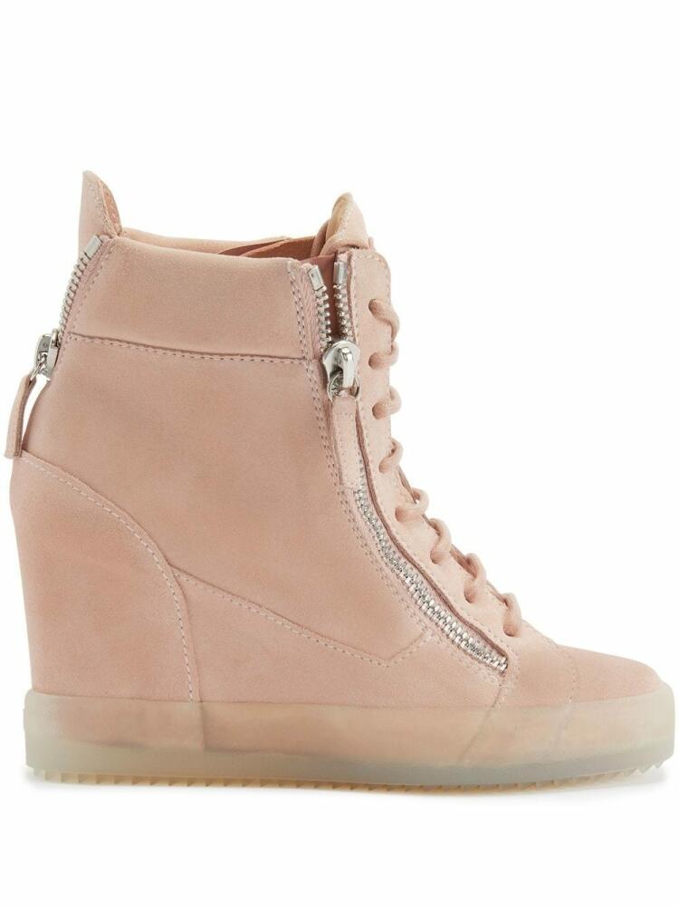 Giuseppe Zanotti concealed-wedge sneakers - Pink Cover