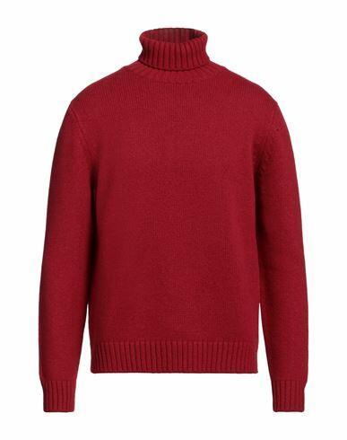 Aragona Man Turtleneck Red Cashmere Cover