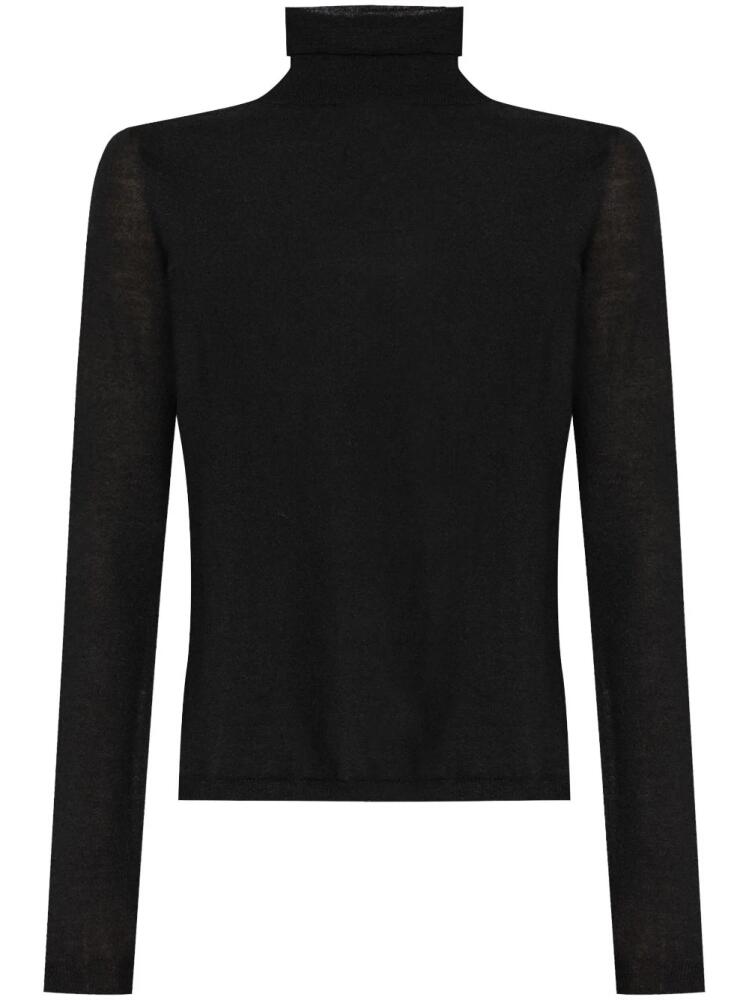 Fabiana Filippi ribbed knit turtle neck sweater - Black Cover