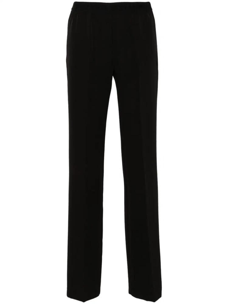 ERMANNO FIRENZE logo-waistband cady trousers - Black Cover