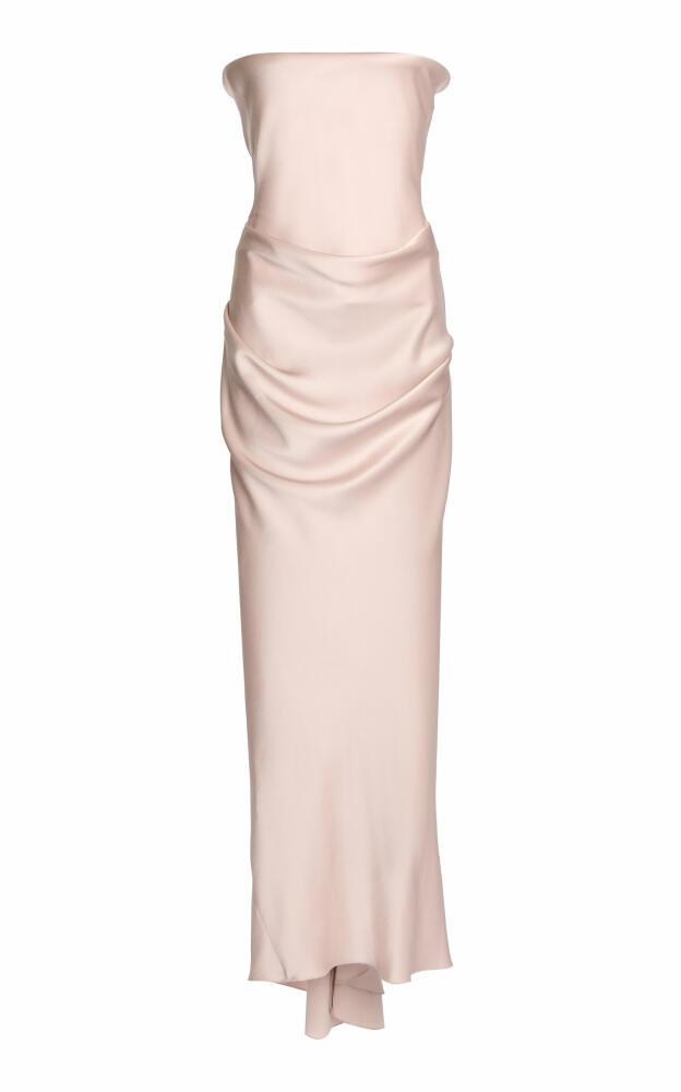 Victoria Beckham - Satin Corset Slip Gown - Ivory Cover