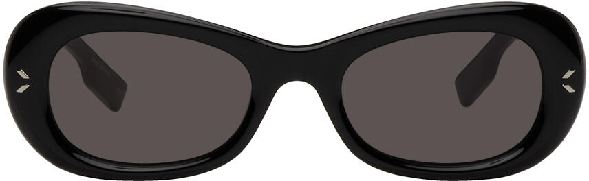 MCQ Black Oval Sunglasses Cover