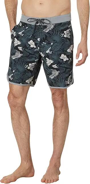 Salty Crew Breaker 19 Boardshorts (Black Grey) Men's Swimwear Cover