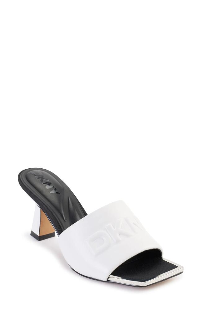 DKNY Keke Slide Sandal in White Cover