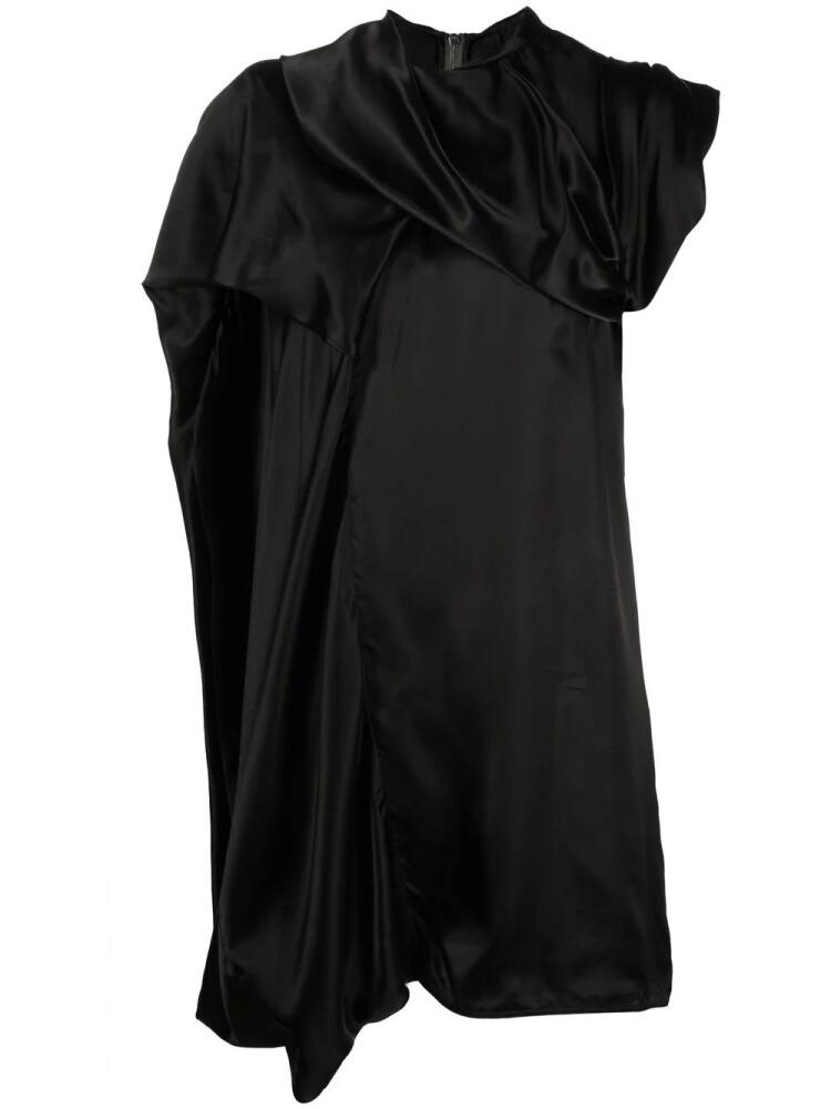 Rick Owens Cornetto satin-finish tunic - Black Cover