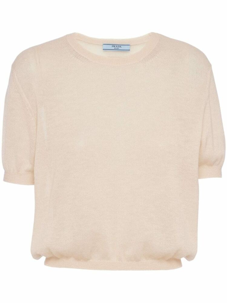 Prada layered cashmere jumper - Neutrals Cover