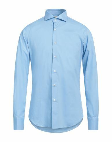 Alessandro Gherardi Man Shirt Light blue Size 15 ¾ Cotton Cover