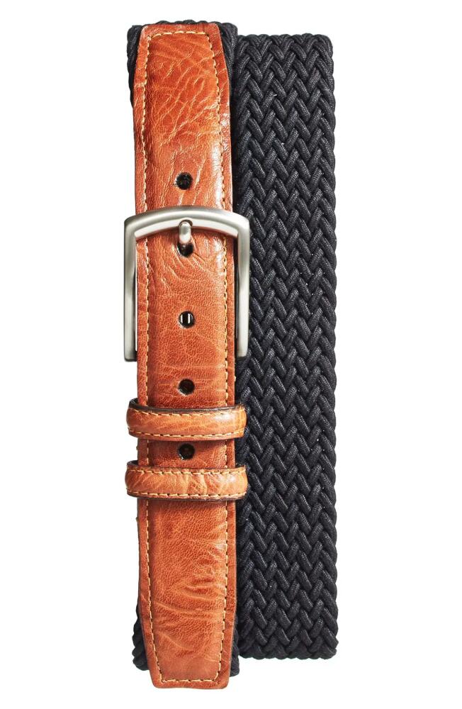 Torino Braided Stretch Cotton Belt in Black Cover