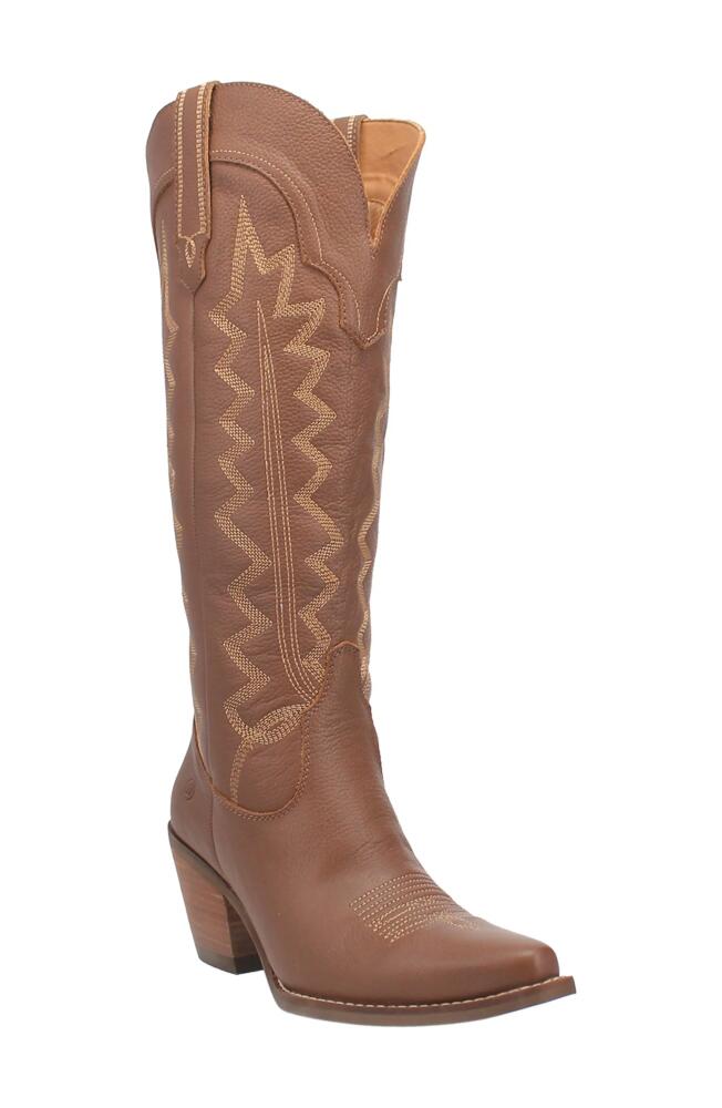 Dingo Knee High Western Boot in Brown Cover