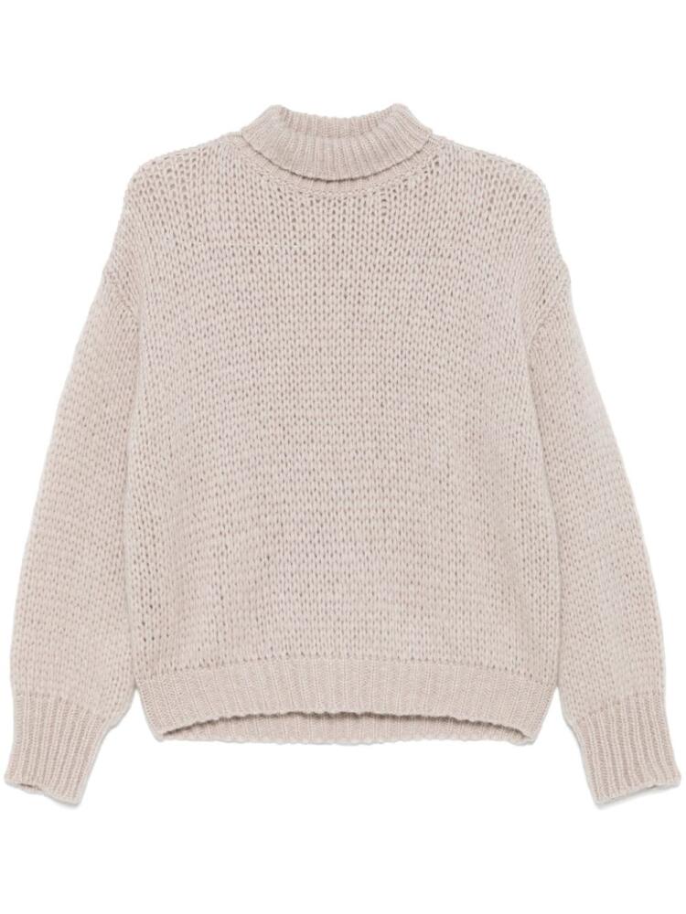 Nuur brushed-knit sweater - Neutrals Cover