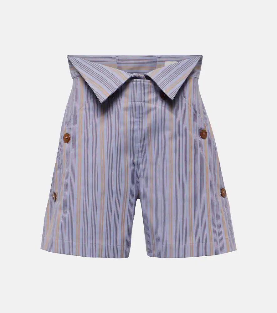 Vivienne Westwood W CJ striped high-rise cotton shorts Cover