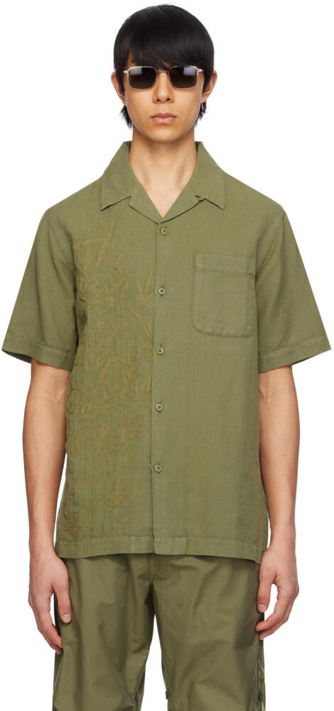 Maharishi Khaki Embroidered Shirt Cover