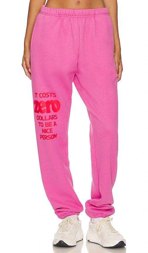 The Mayfair Group It Costs $0 Sweatpants in Pink Cover