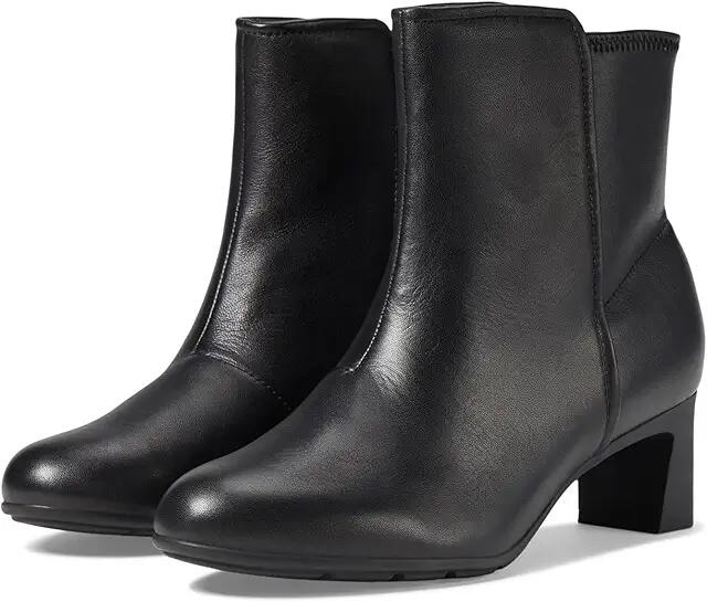 Clarks Neiley Jane (Black Leather) Women's Boots Cover