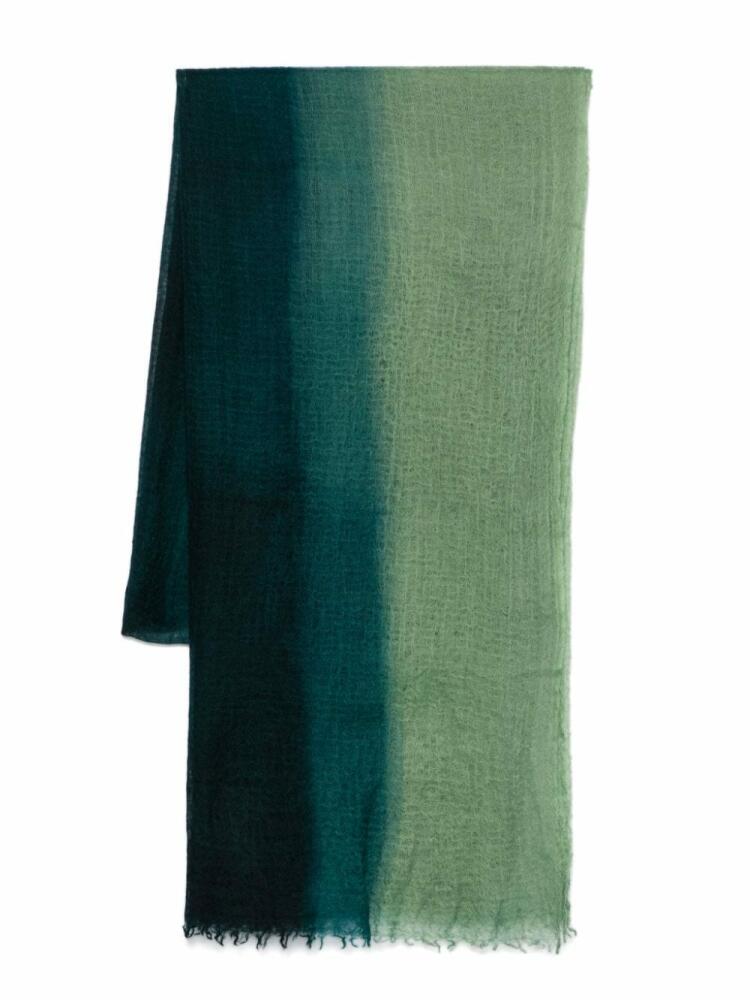 Suzusan cashmere shawl - Green Cover