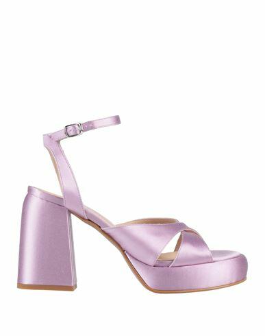 Fru. it Woman Sandals Light purple Textile fibers Cover