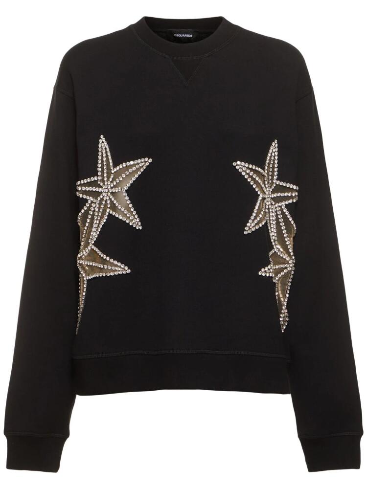 DSQUARED2 Embellished Stars Crewneck Sweater Cover