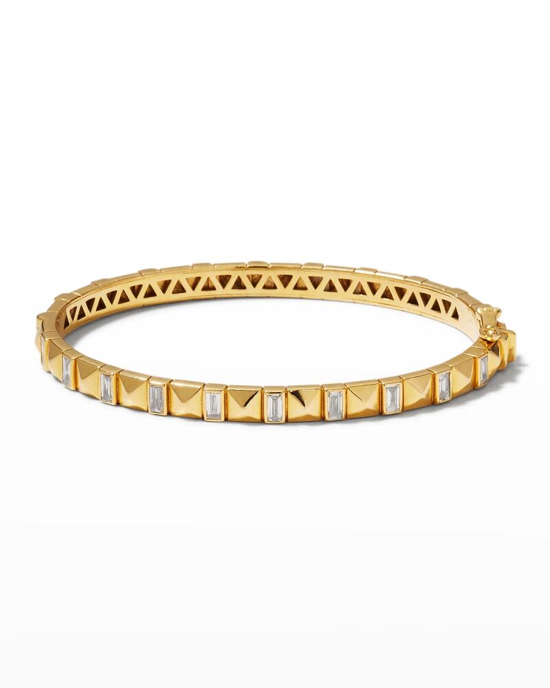 Harwell Godfrey Yellow Gold Baguette Diamond Pyramid Bangle Cover