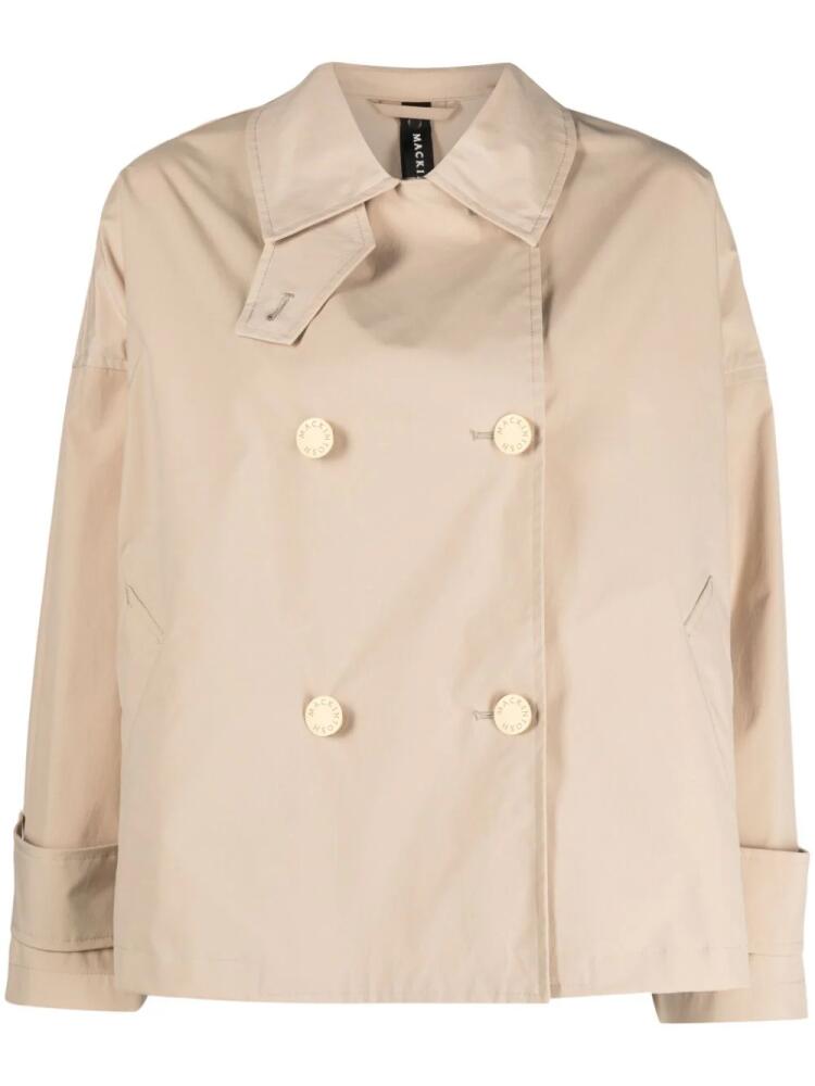 Mackintosh Humbie Putty double-breasted overcoat - Neutrals Cover