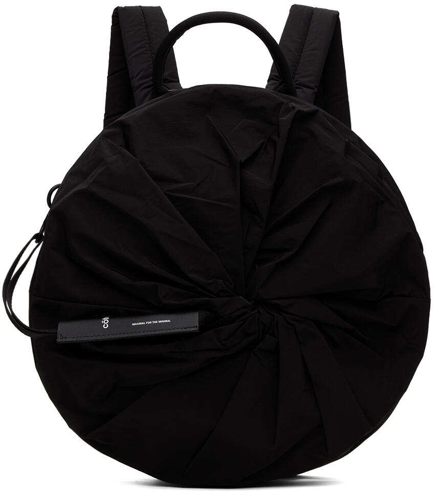 Côte&Ciel Black Adria Smooth Backpack Cover