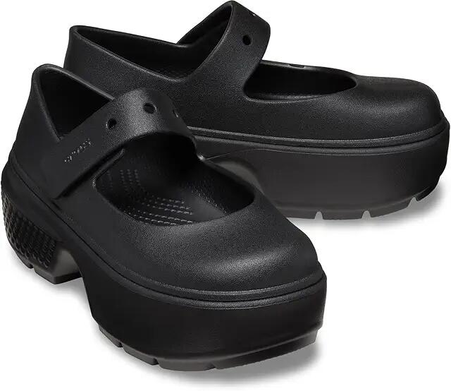 Crocs Stomp Mary Janes (Black/Black) Slippers Cover