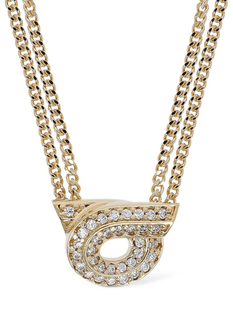 FERRAGAMO Ganstrass Crystal Long Necklace Cover