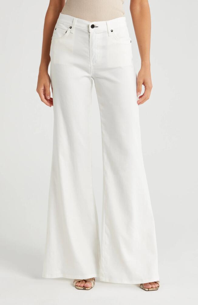 ASKK NY Juniper Linen Blend Wide Leg Pants in Ivory Linen Cover