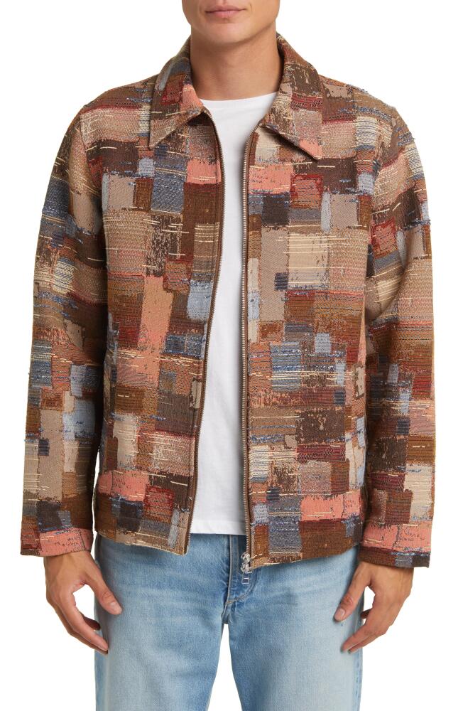 NN07 Ivan 5240 Jacquard Jacket in Brown Multi Cover