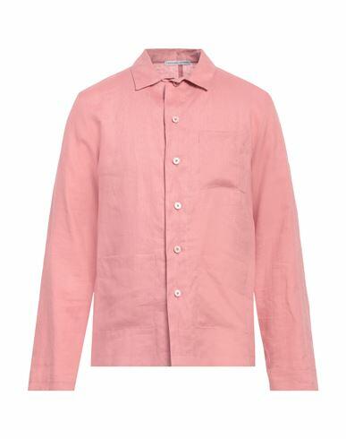 Grey Daniele Alessandrini Man Shirt Pastel pink Linen Cover