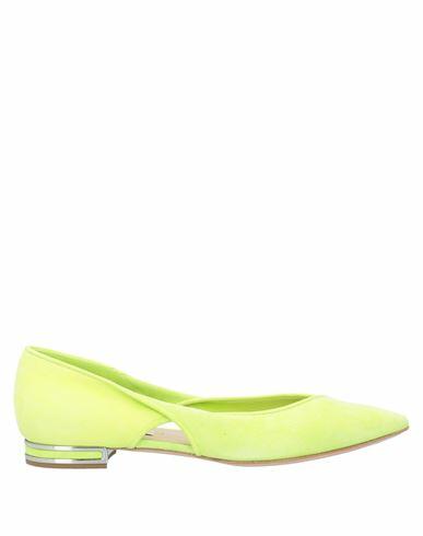 Casadei Woman Ballet flats Acid green Soft Leather Cover