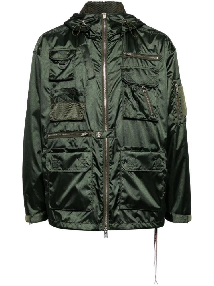 Mastermind Japan hooded military jacket - Green Cover