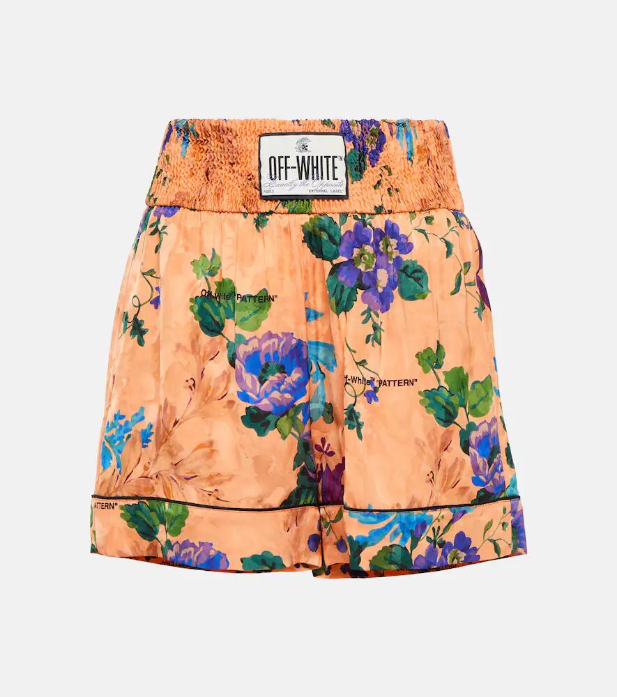 Off-White Floral jacquard pajama shorts Cover