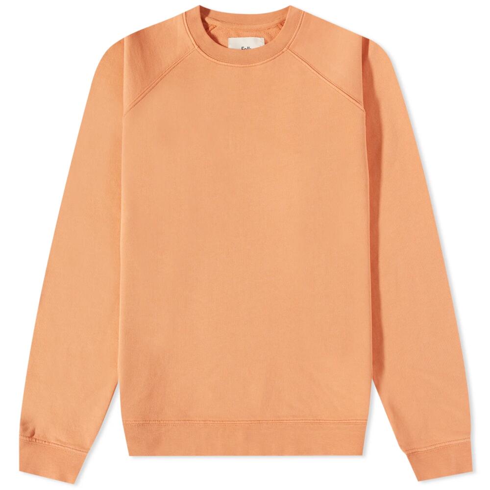 Folk Men's Rivet Crew Sweat in Peach Cover