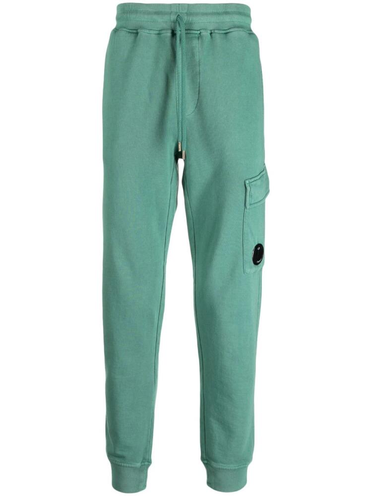 C.P. Company Lens-detail cotton track pants - Green Cover