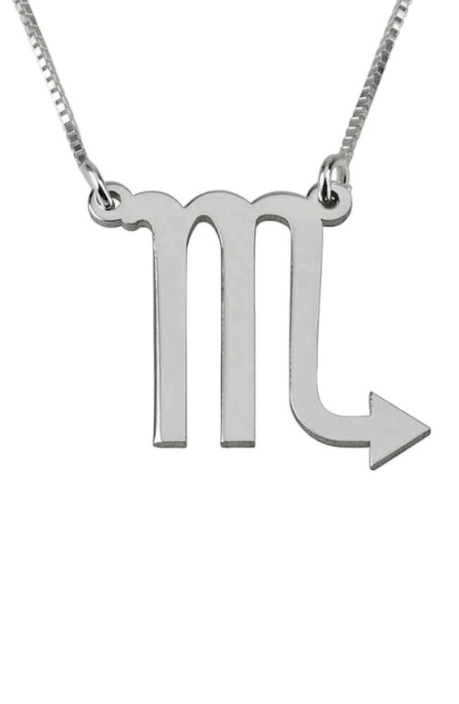 MELANIE MARIE Zodiac Pendant Necklace in Sterling Silver - Scorpio Cover