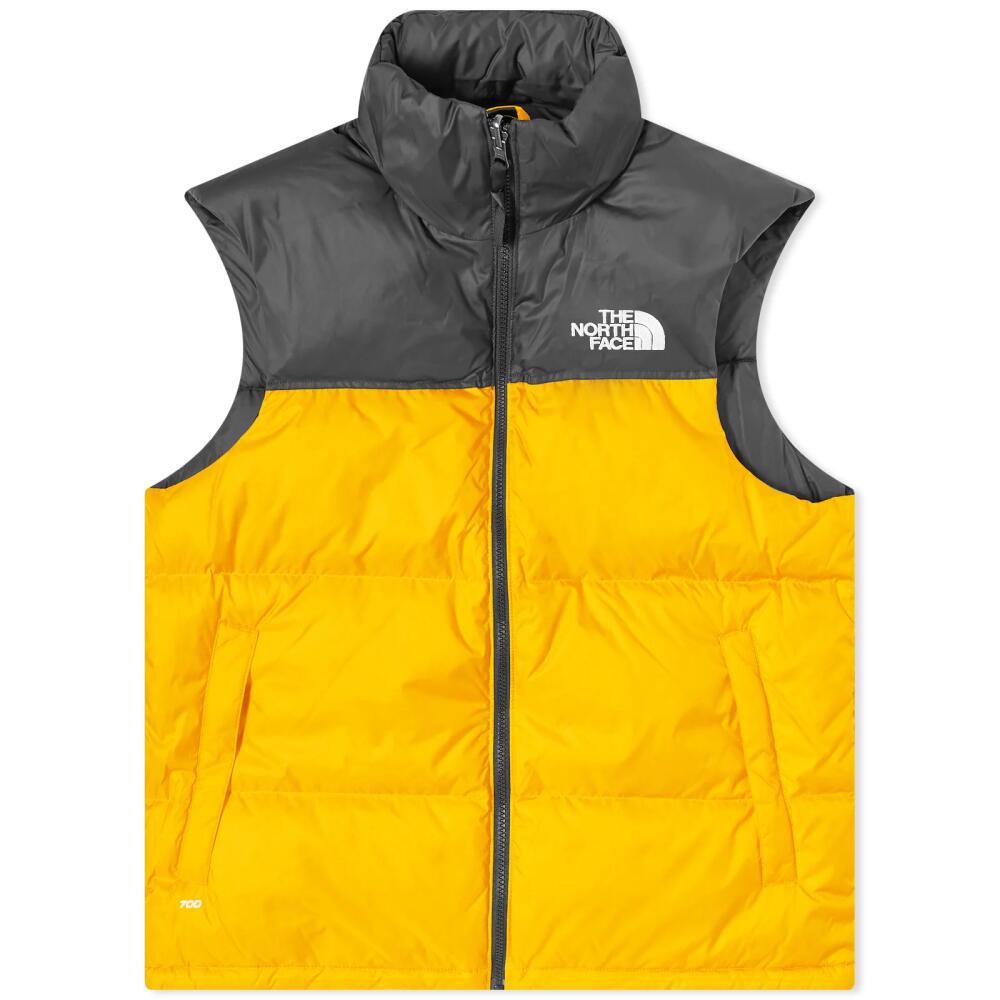 The North Face Men's 1996 Retro Nuptse Vest in Summit Gold/Tnf Black Cover