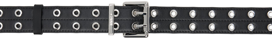 GANNI Black Eyelet Belt Cover