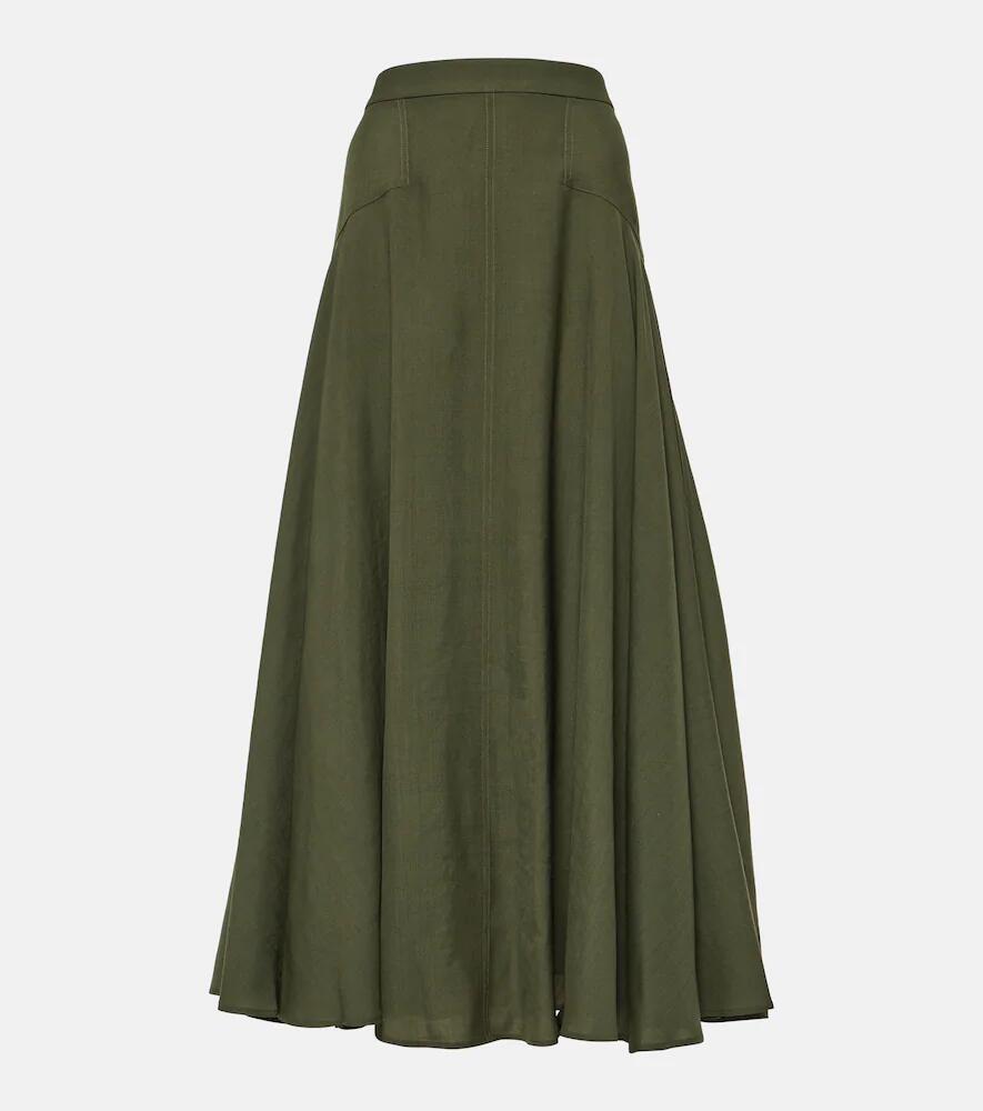 Loro Piana Flavia wool maxi skirt Cover