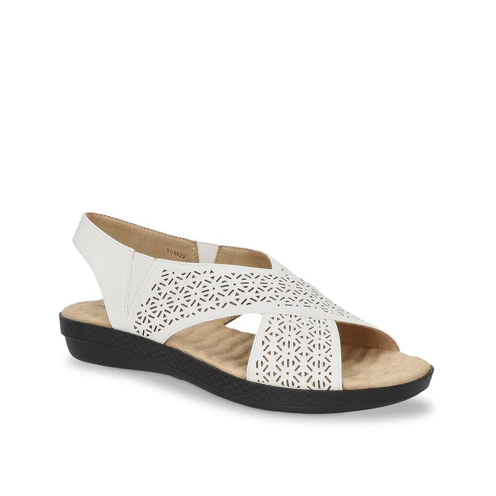 Easy Street Claudia Wedge Sandal | Women's | White Cover