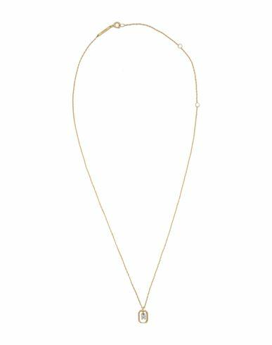 P D Paola Mini Letter N Necklace Woman Necklace Gold 925/1000 Silver, Zirconia Cover